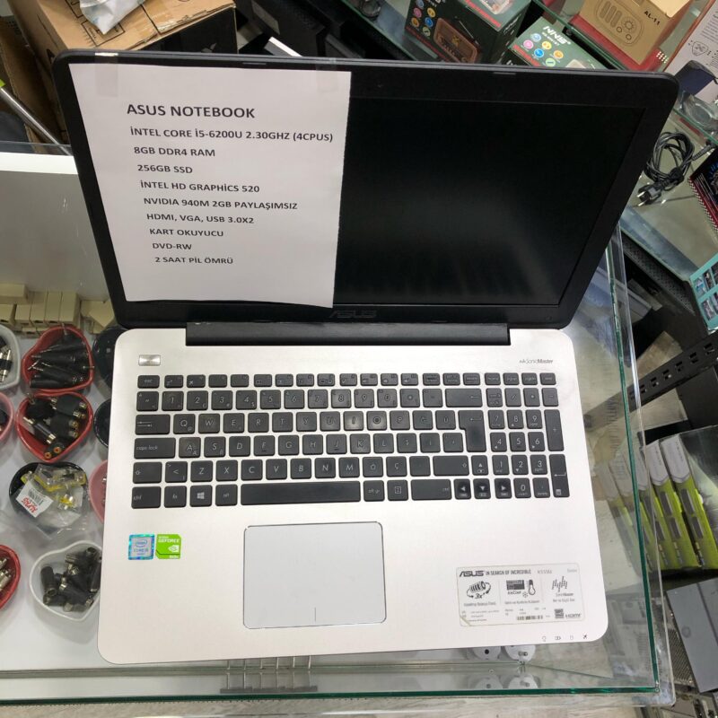 ASUS İ5 6.NESİL 8GB DDR4 RAM 256GB SSD NVIDIA GEFORCE 940M EKRAN KARTLI NOTEBOOK - Görsel 5