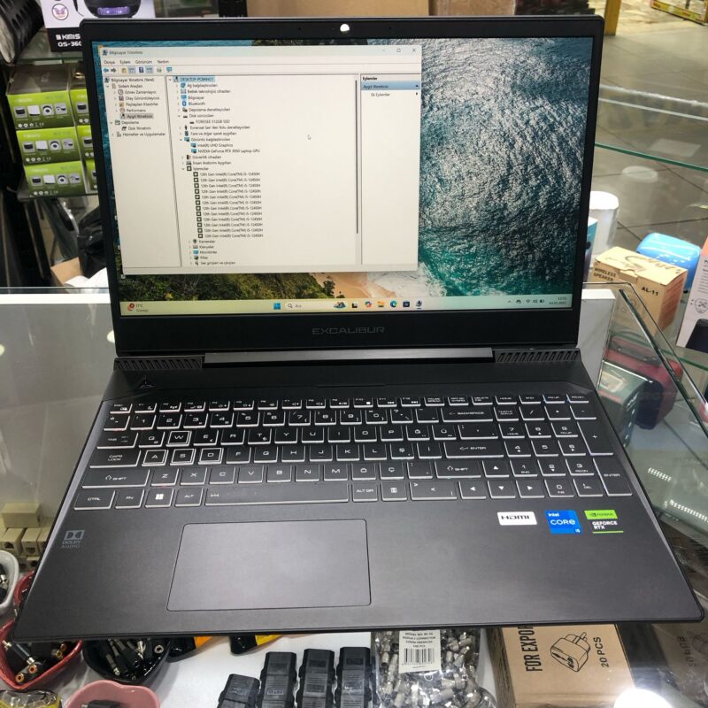 22 AY GARANTİSİ DEVAM EDİYOR EXCALIBUR İ5 12.NESİL 16GB DDR4 RAM 500GB NVME SSD NVIDIA GEFORCE RTX3050 EKRAN KARTLI NOTEBOOK - Görsel 8