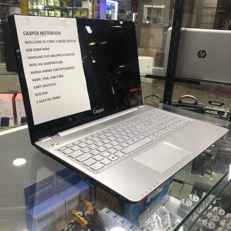 İ5 7.NESİL 8GB DDR4 RAM BELLEK 512GB SAMSUNG EVO 860 PRO SSD NVIDIA 940MX 2GB EKRAN KARTLI NOTEBOOK - Görsel 6