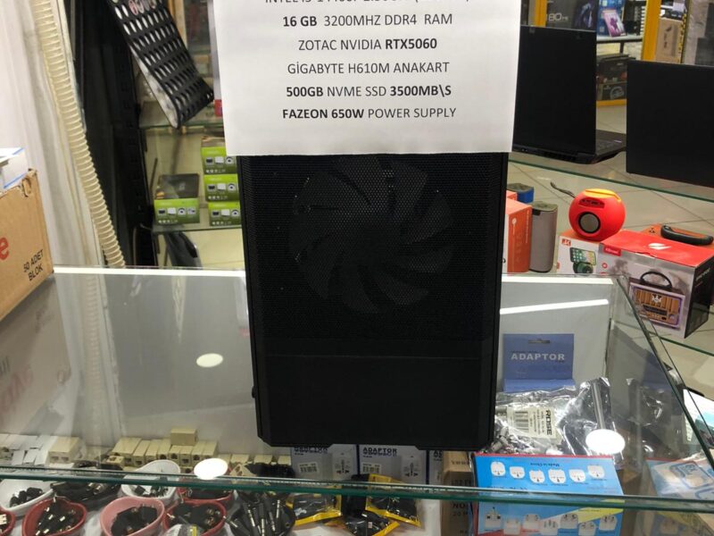 HAZIR SİSTEM FAZEON KASA İ5 14.NESİL İŞLEMCİ 16GB 3200MHZ RAM BELLEK 500GB NVME SSD NVIDIA RTX500 EKRAN KARTILI