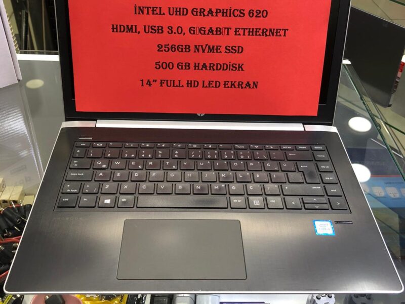 İNTEL İ5 8.NESİL 16GB DDR4 RAM 256GB NVME SSD 500GB HARDDİSK İNTEL UHD GRAPHİCS 620 EKRAN KARTLI