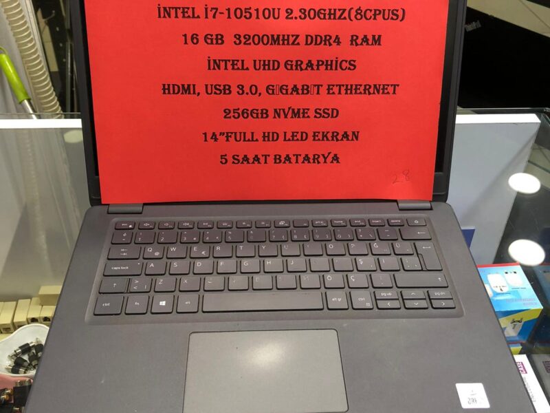 28- İNTEL İ7 10.NESİL 16GB DDR4 RAM 256GB NVME SSD İNTEL UHD GRAPHİCS EKRAN KARTLI NOTEBOOK