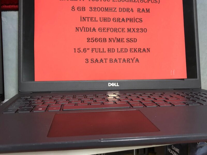 11- İNTEL İ7 10.NESİL 8GB DDR4 RAM 256GB NVME SSD NVIDIA GEFORCE MX230 EKRAN KARTLI NOTEBOOK