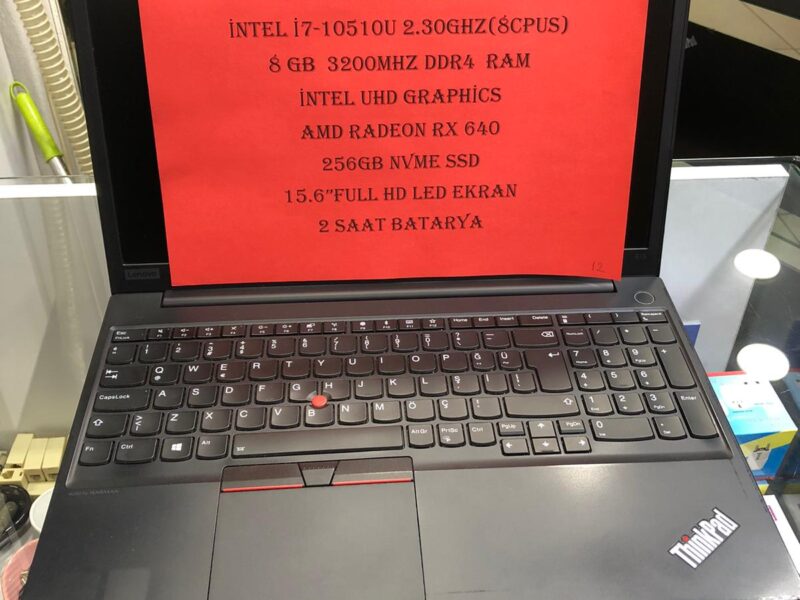 12- İNTEL İ7 10.NESİL 8GB DDR4 RAM BELLEK 256GB NVME SSD AMD RADEON RX640 EKRAN KARTLI NOTEBOOK