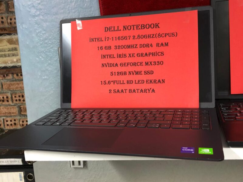 16- İNTEL İ7 11.NESİL 16GB DDR4 RAM 512GB NVME SSD NVIDIA GEFORCE MX330 EKRAN KARTLI NOTEBOOK