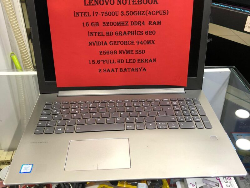 24- İNTEL İ7 7.NESİL 16GB DDR4 RAM 256GB NVME SSD NVIDIA GEFORCE 940MX EKRAN KARTLI NOTEBOOK