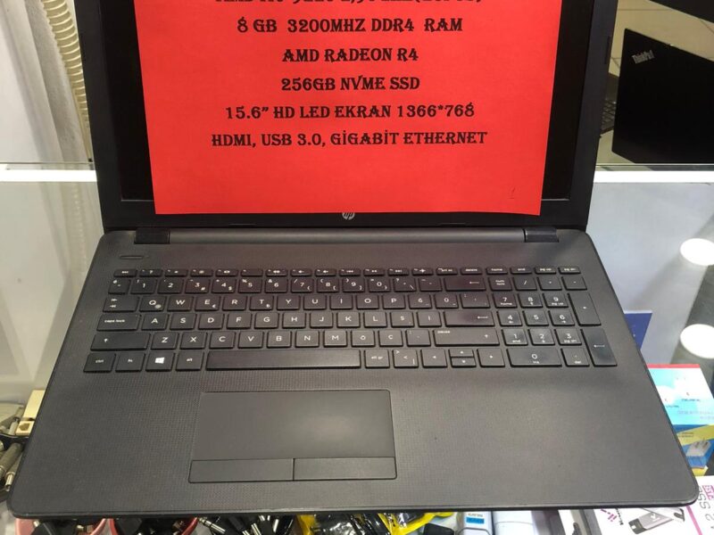 1- AMD A6 İŞELMCİ 8GB DDR4 RAM BELLEK 240GB SSD AMD RADEON R4 EKRAN KARTLI NOTEBOOK