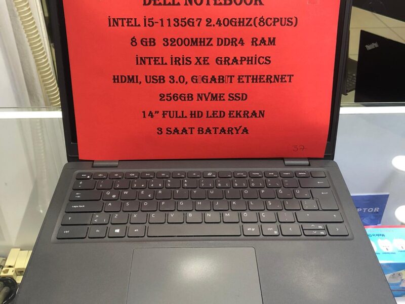 37- İNTEL İ5 11.NESİL İŞLEMCİLİ 16GB DDR4 RAM BELLEK İNTEL İRİS XE EKRAN KARTLI NOTEBOOK