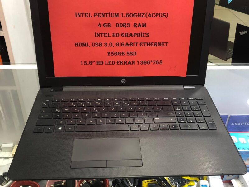 21- İNTEL PENTİUM 4GB RAM 256GB NVME SSD İNTEL HD GRAPHİCS EKRAN KARTLI NOTEBOOK