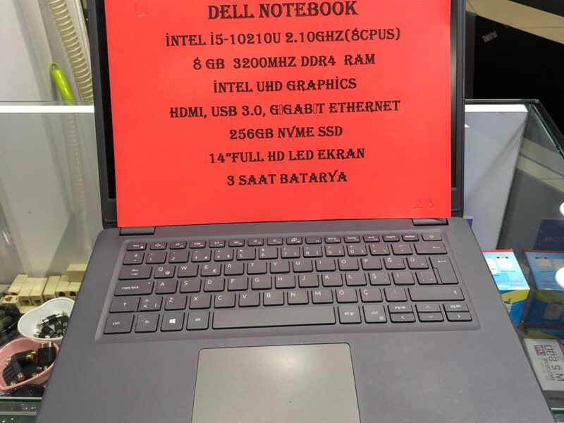 29- İNTEL İ5 10.NESİL 8GB DDR4 RAM 256GB NVME SSD İNTEL UHD GRAPHİCS EKRAN KARTLI NOTEBOOK